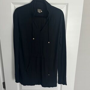 Lilly Pulitzer Black Hoodie Sweatshirt